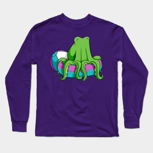 Summer Octopus Pool Fun Long Sleeve T-Shirt